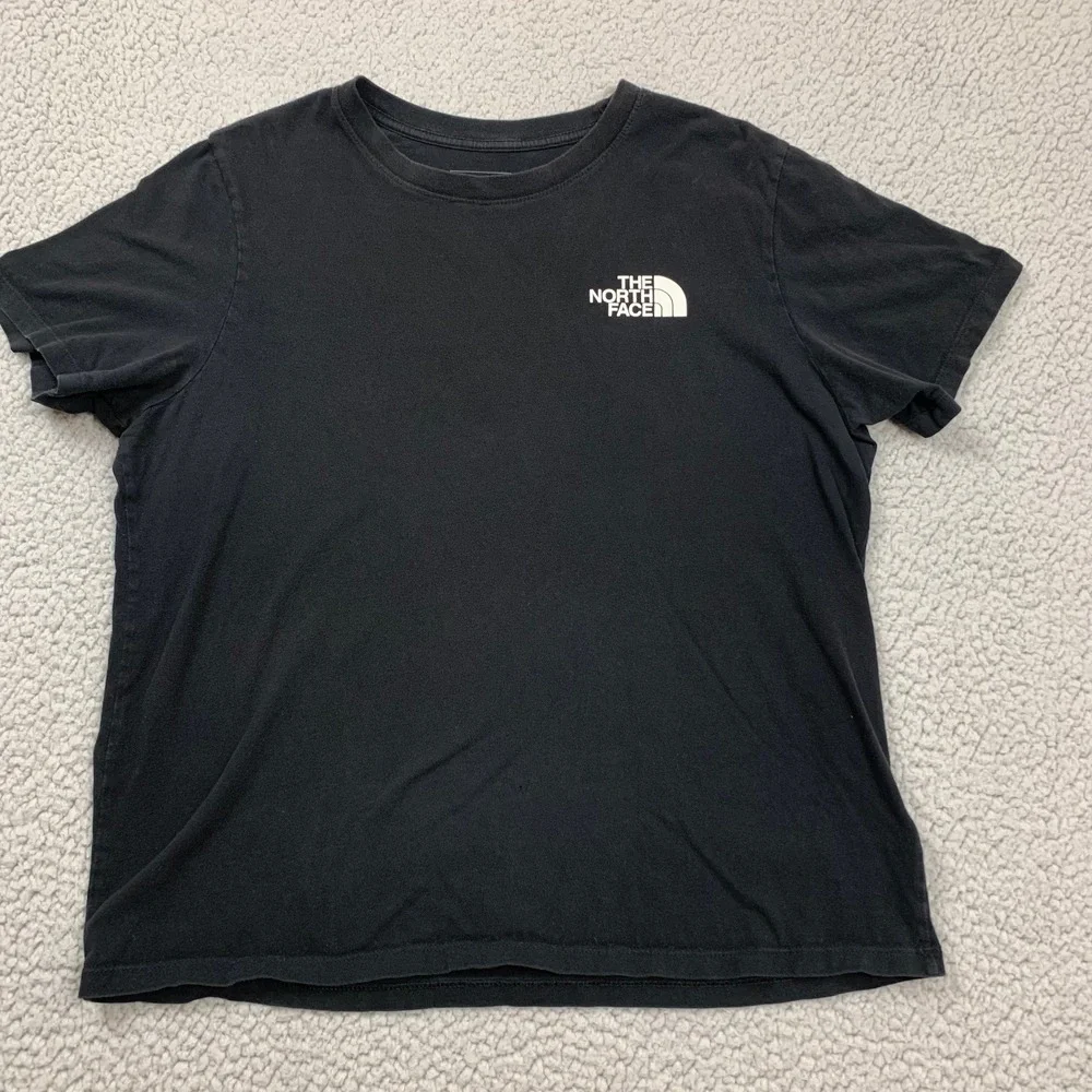 The North Face T-Shirt Womens L Black Cotton Never Stop Exploring Graphic Tee - Picture 1 of 10